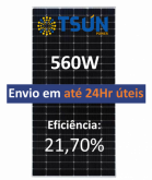 Energia Solar Geração 7.072 Kwh/Mês 104x570w